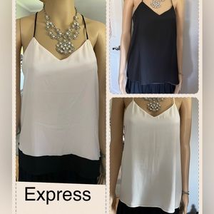 Bundle of 3 Express V Neck Downtown Camis